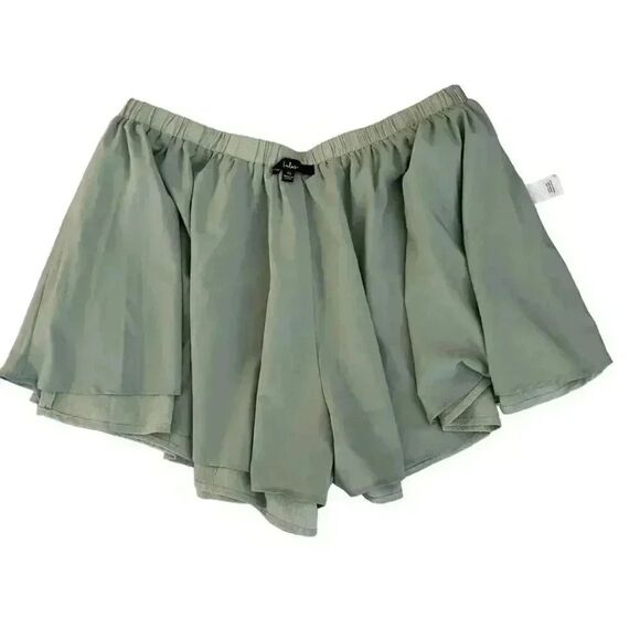 Lulus Sage Green Lined Flowy Lightweight Elastic Waist Pockets SZ XL #2001 - Picture 10 of 16